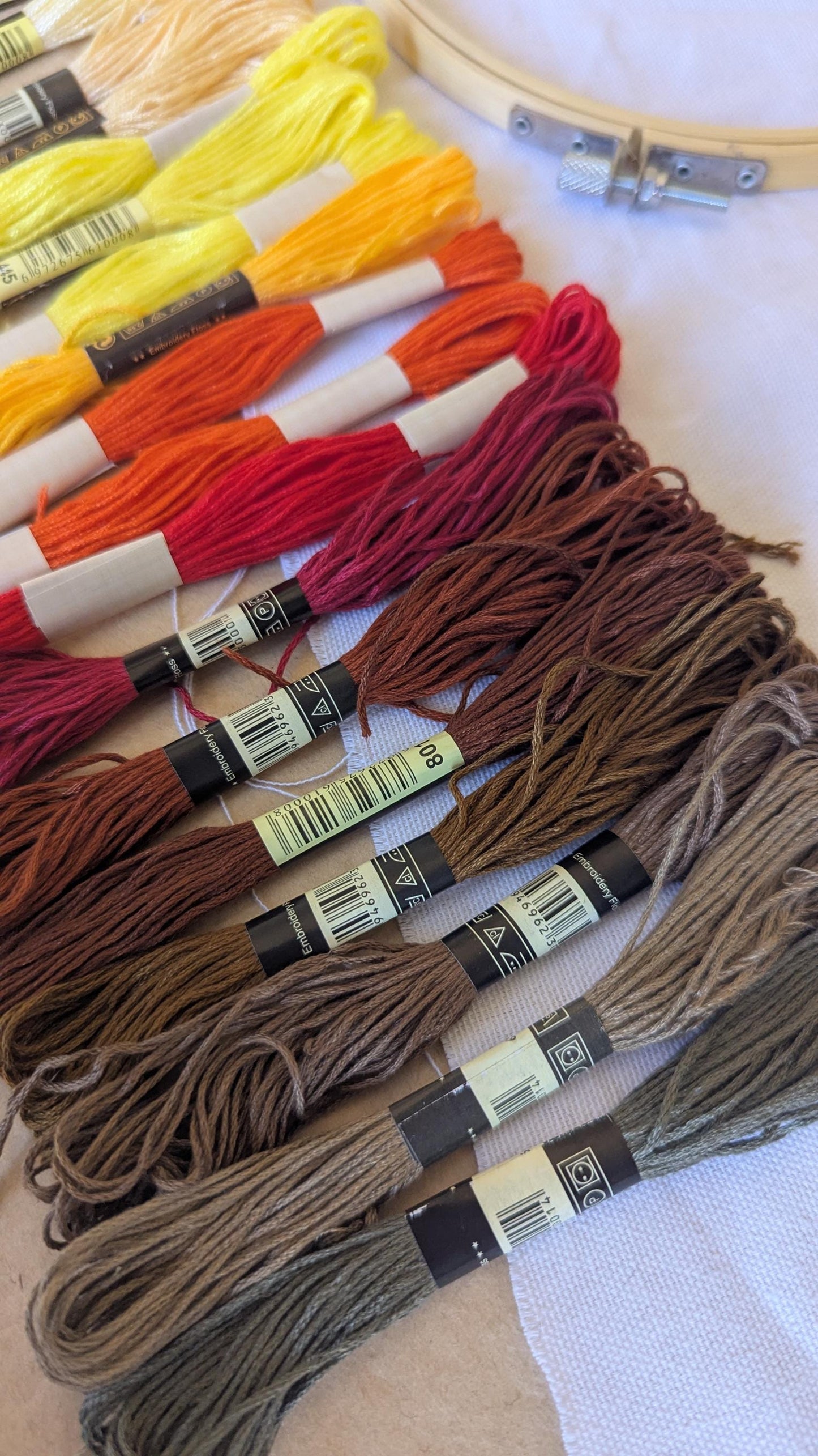 Autumn Embroidery Thread Set 18pk