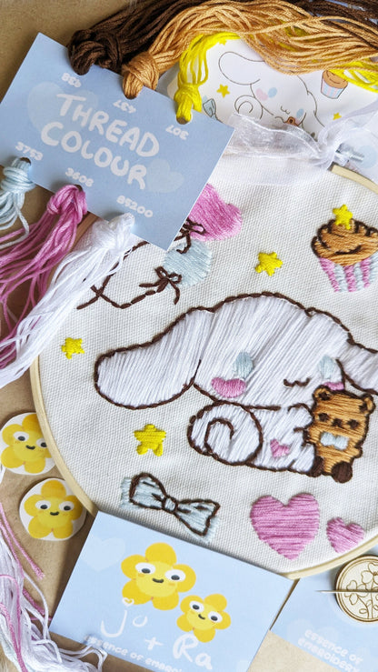 Cinnamoroll Hand Embroidery - Complete Starter Kit 7"
