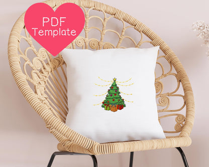 Christmas Tree Embroidery Pattern