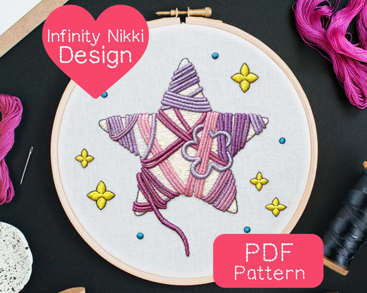 Infinity Nikki Whimstar Embroidery Pattern