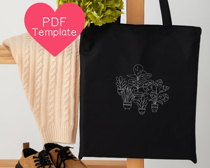 House Plants Embroidery Pattern