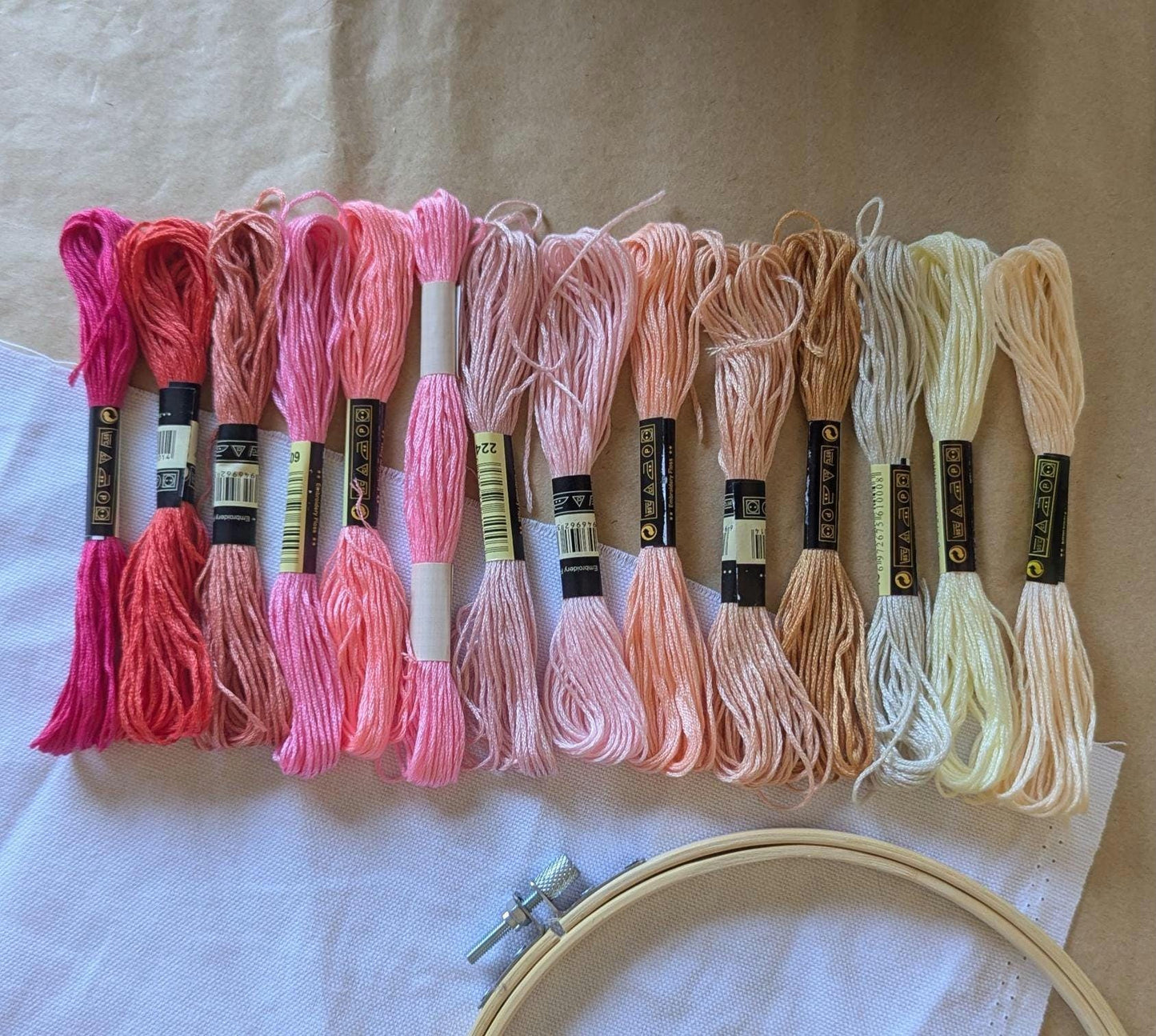 Pink Embroidery Thread Set 14pk