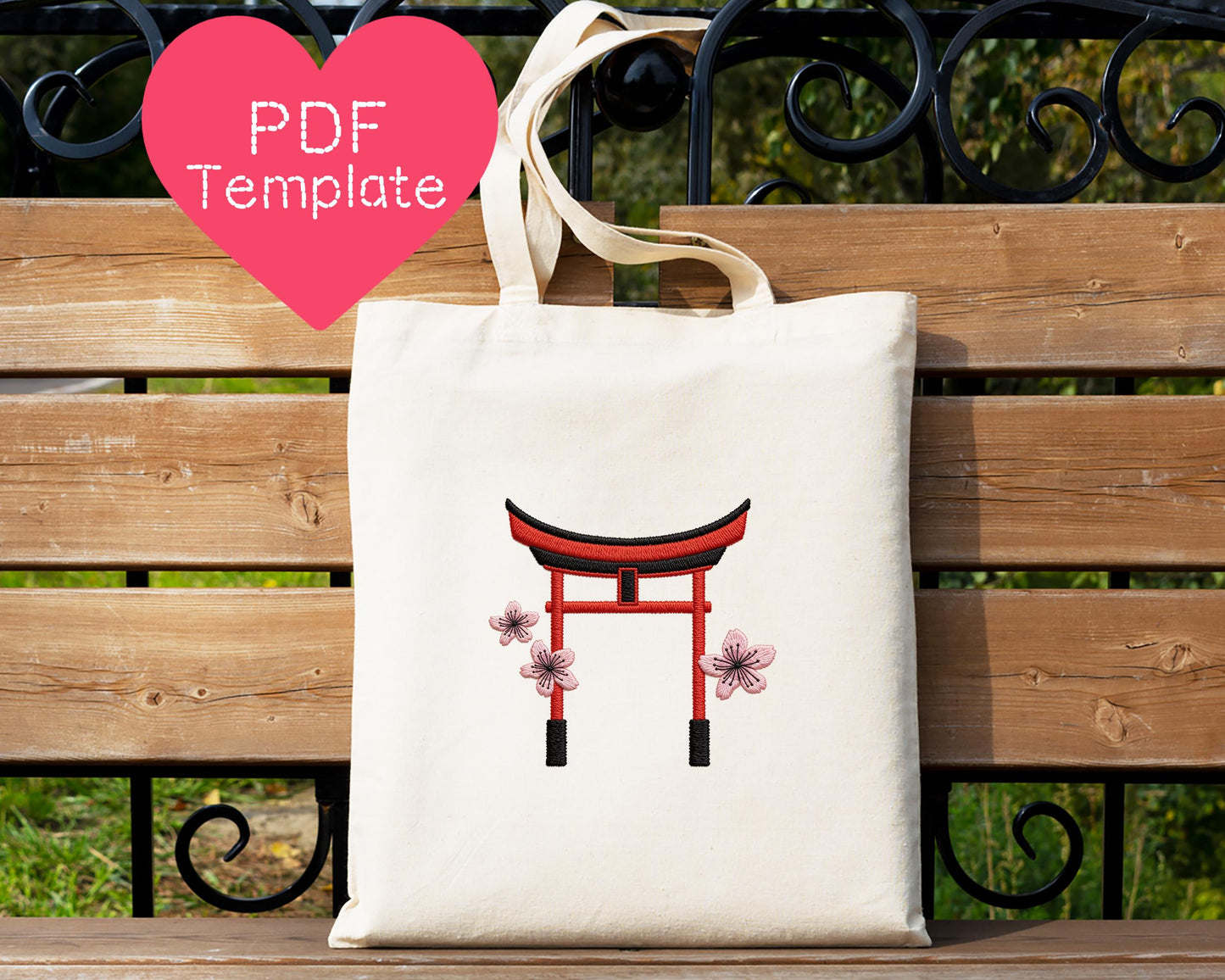 Torii Gate Embroidery Pattern