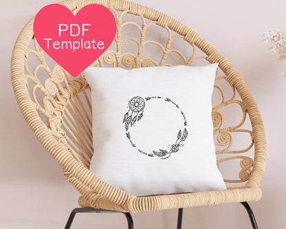 Dreamcatcher Embroidery Pattern