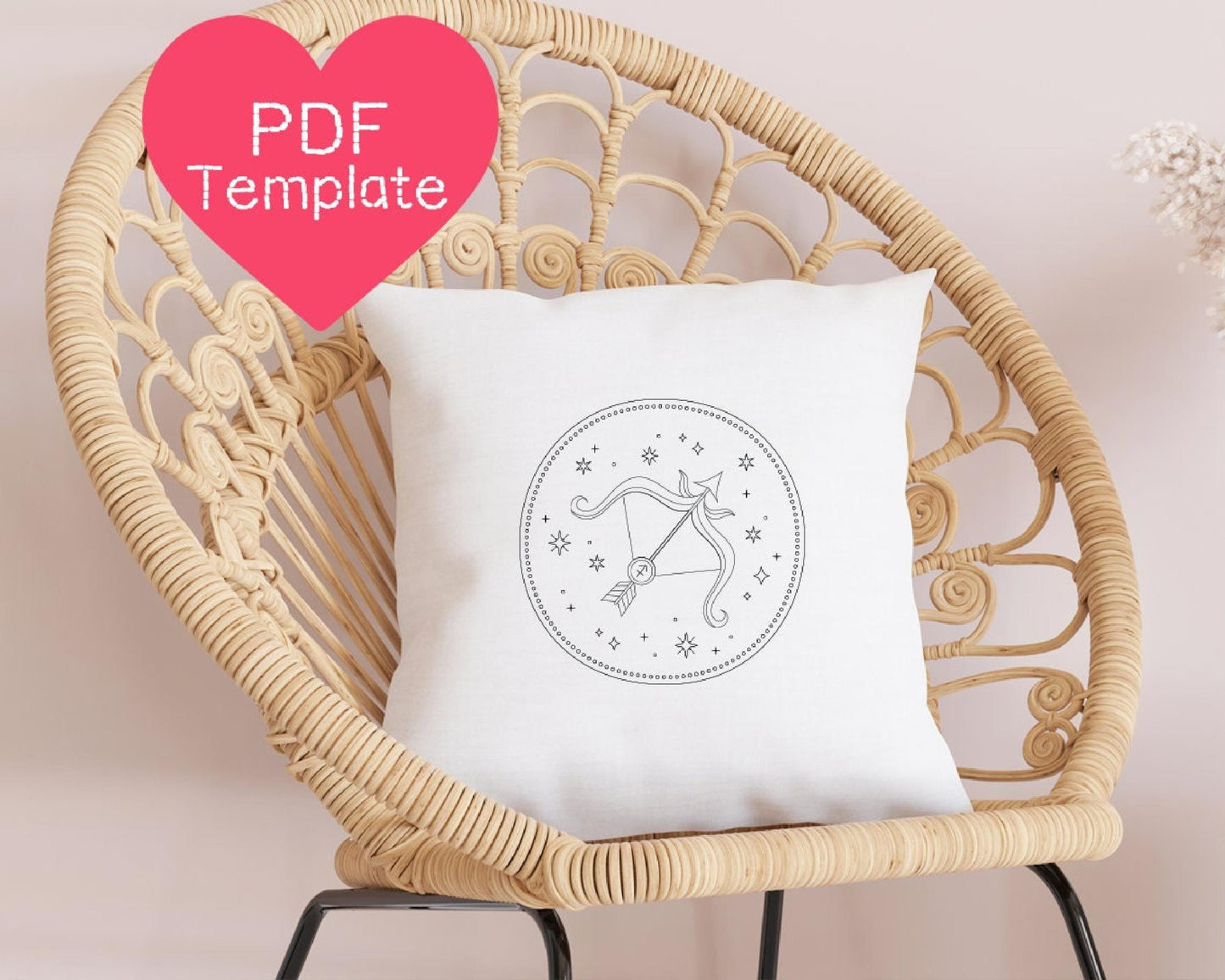 Sagittarius Zodiac Embroidery Pattern