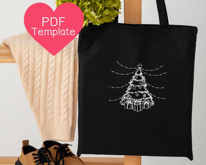 Christmas Tree Embroidery Pattern