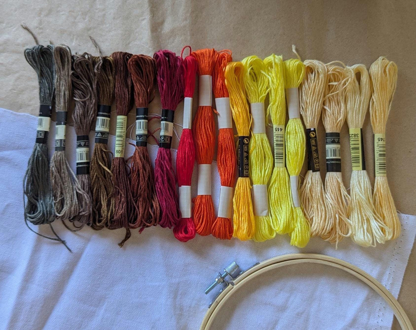 Autumn Embroidery Thread Set 18pk