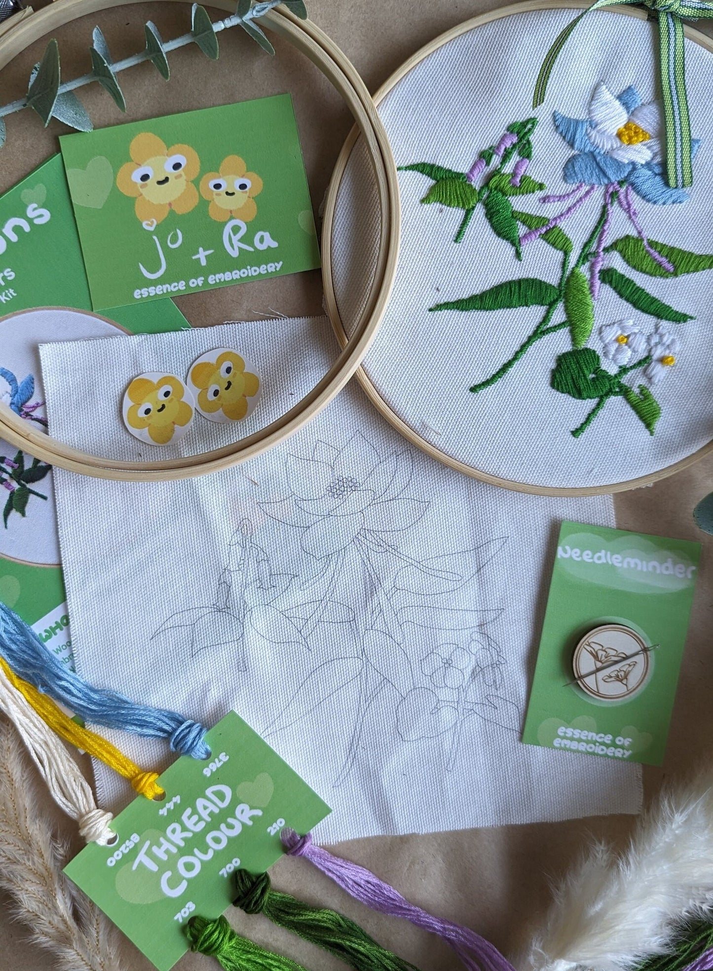 Genshin Impact Liyue Hand Embroidery - Complete Starter Kit 7"