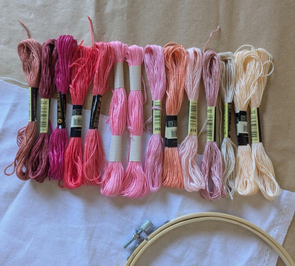 Pink Embroidery Thread Set 14pk