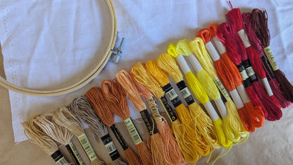 Autumn Embroidery Thread Set 21pk