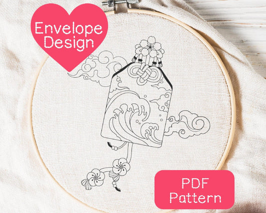 Japanese Envelope Embroidery Pattern