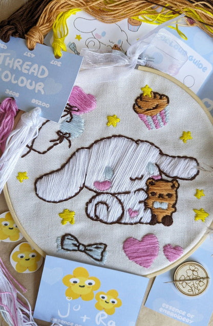 Cinnamoroll Hand Embroidery - Complete Starter Kit 7"