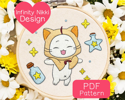 Infinity Nikki Momo Embroidery Pattern