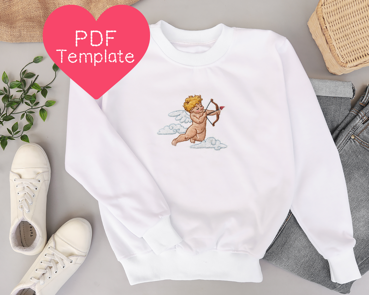 Stickmuster: Amorknabe