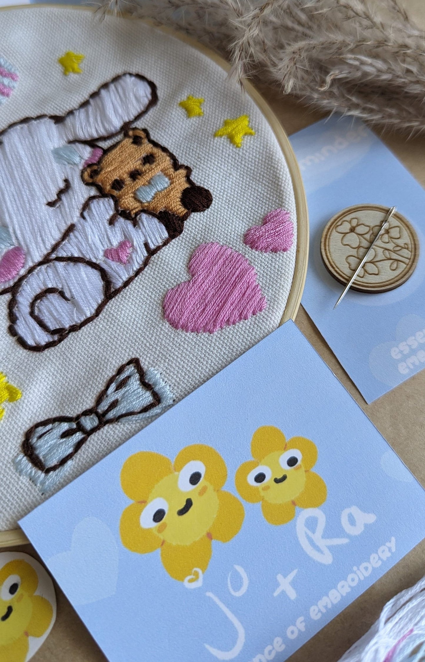 Cinnamoroll Hand Embroidery - Complete Starter Kit 7"