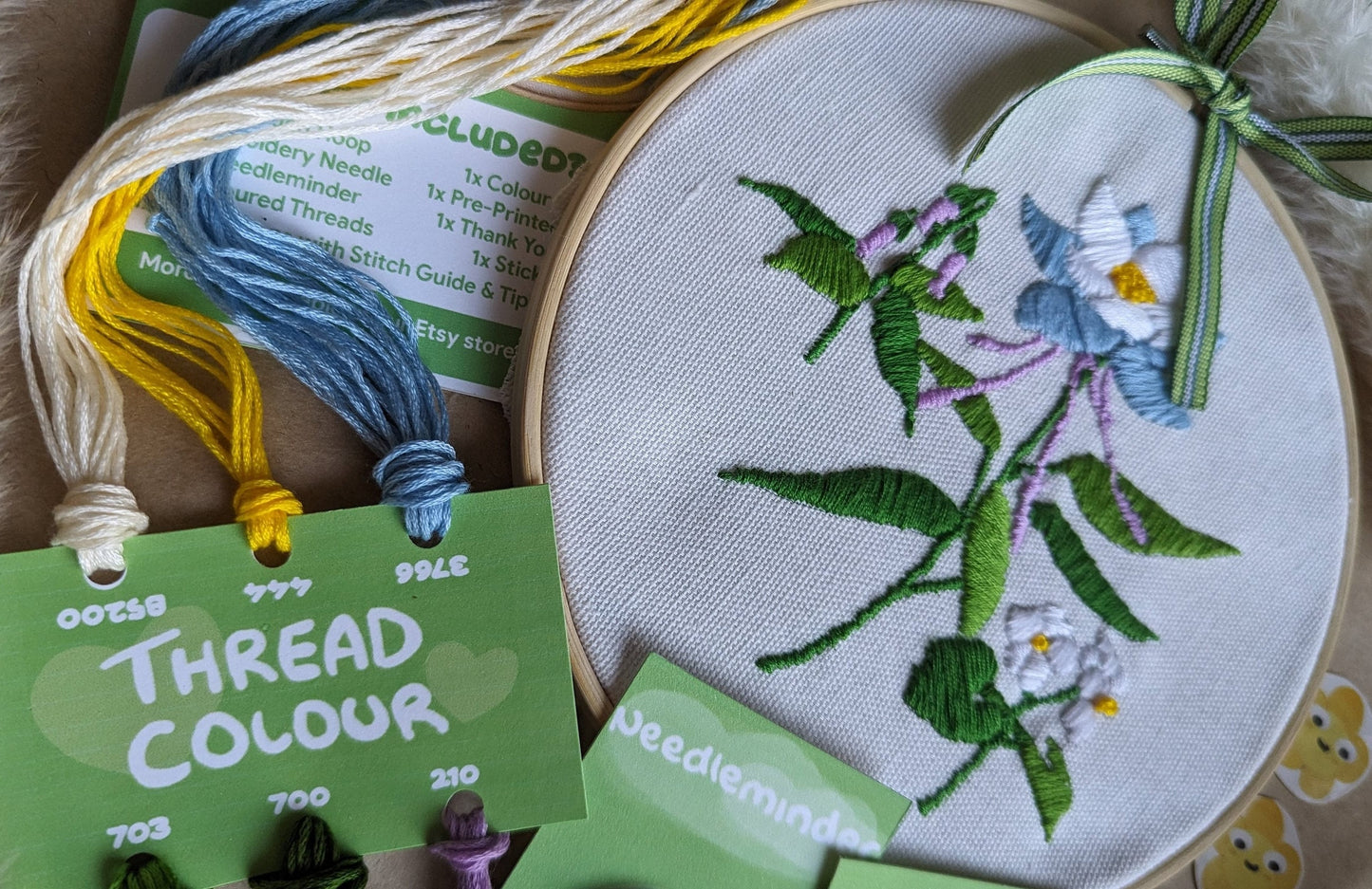 Genshin Impact Liyue Hand Embroidery - Complete Starter Kit 7"