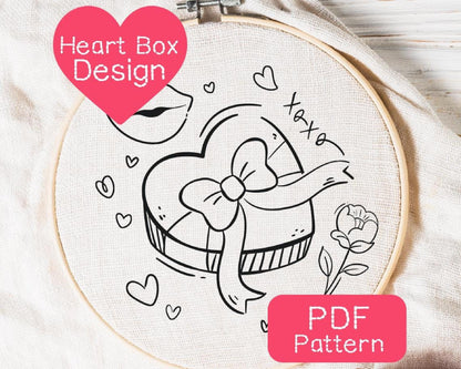Box of Chocolates Embroidery Pattern