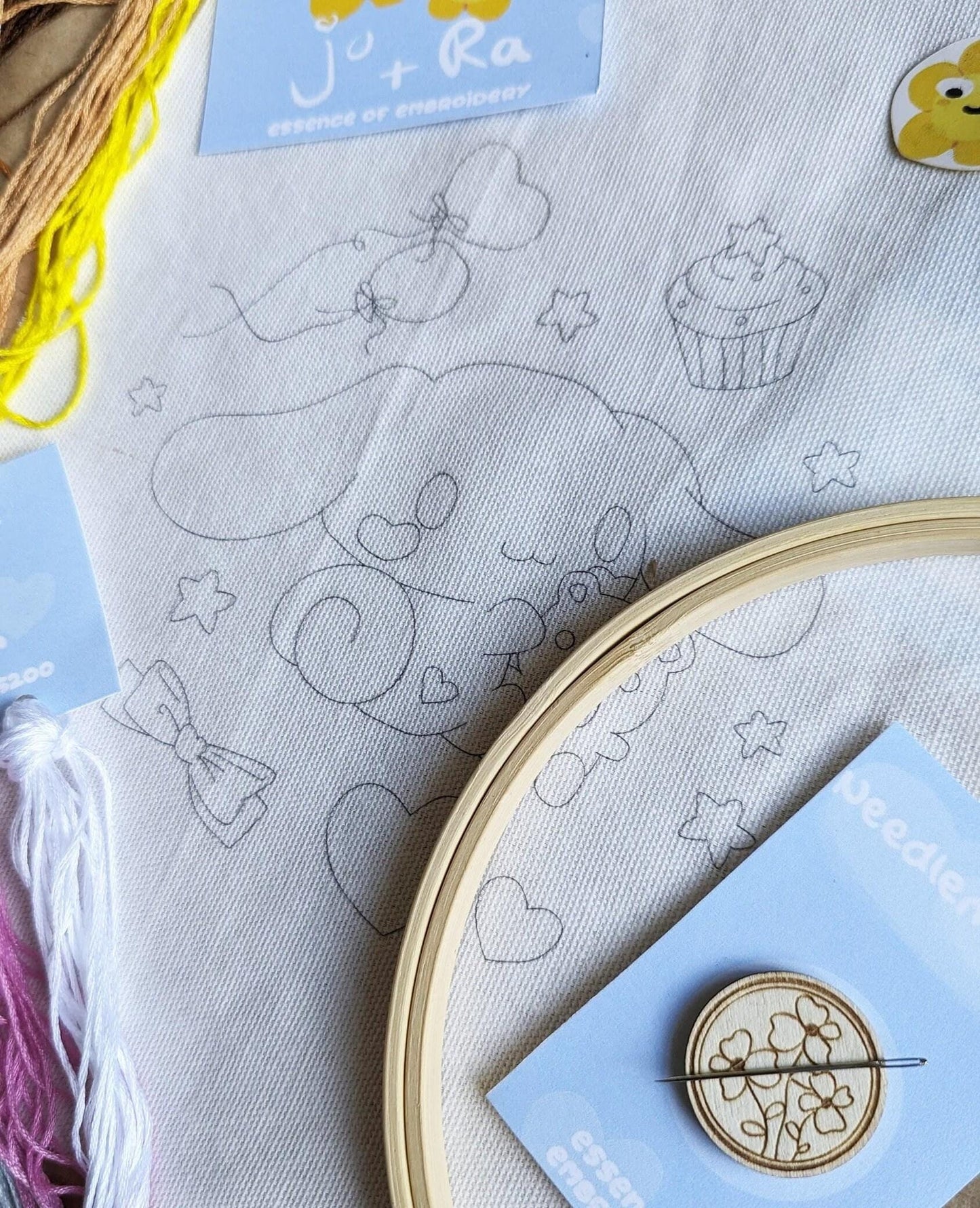 Cinnamoroll Hand Embroidery - Complete Starter Kit 7"
