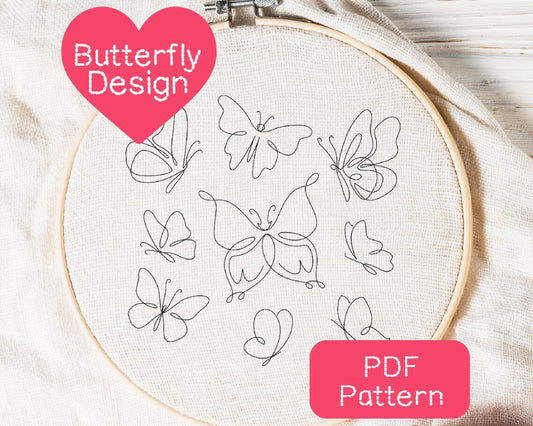 Butterfly Embroidery Pattern