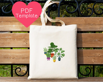 House Plants Embroidery Pattern