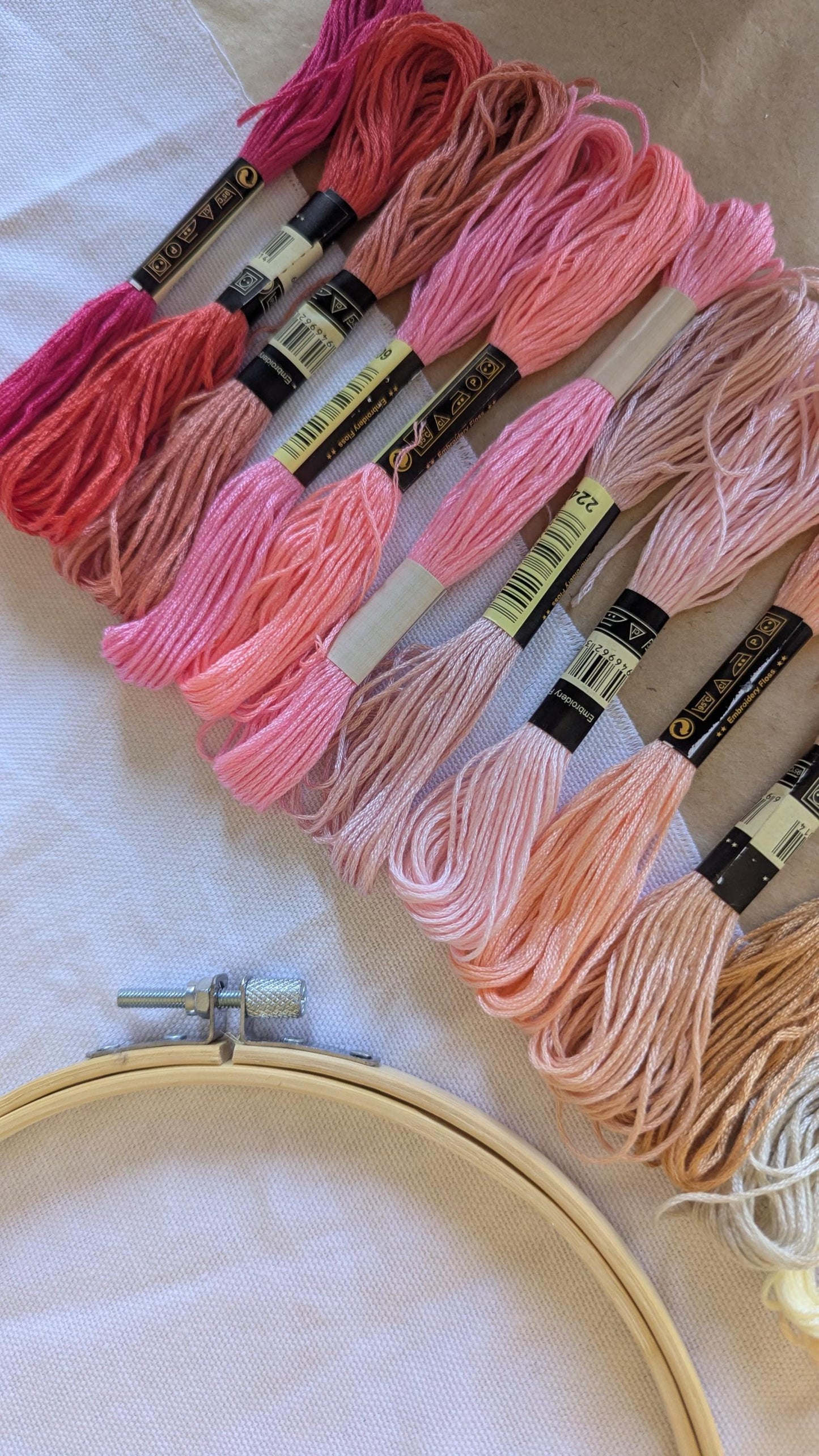 Pink Embroidery Thread Set 14pk