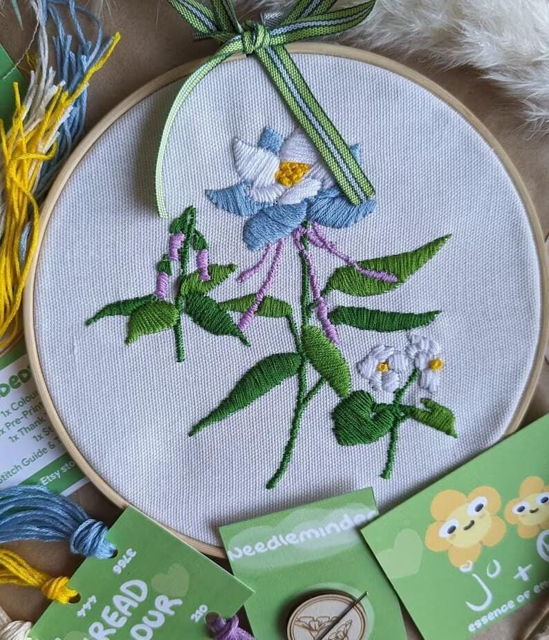 Genshin Impact Liyue Hand Embroidery - Complete Starter Kit 7"