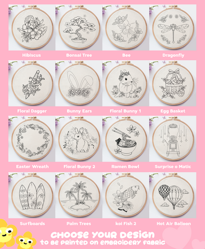 ALLE DESIGNS - Stoffpanel für Handstickerei