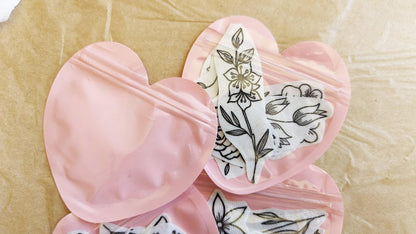 Floral Stick and Stitch Embroidery Stickers 9pk