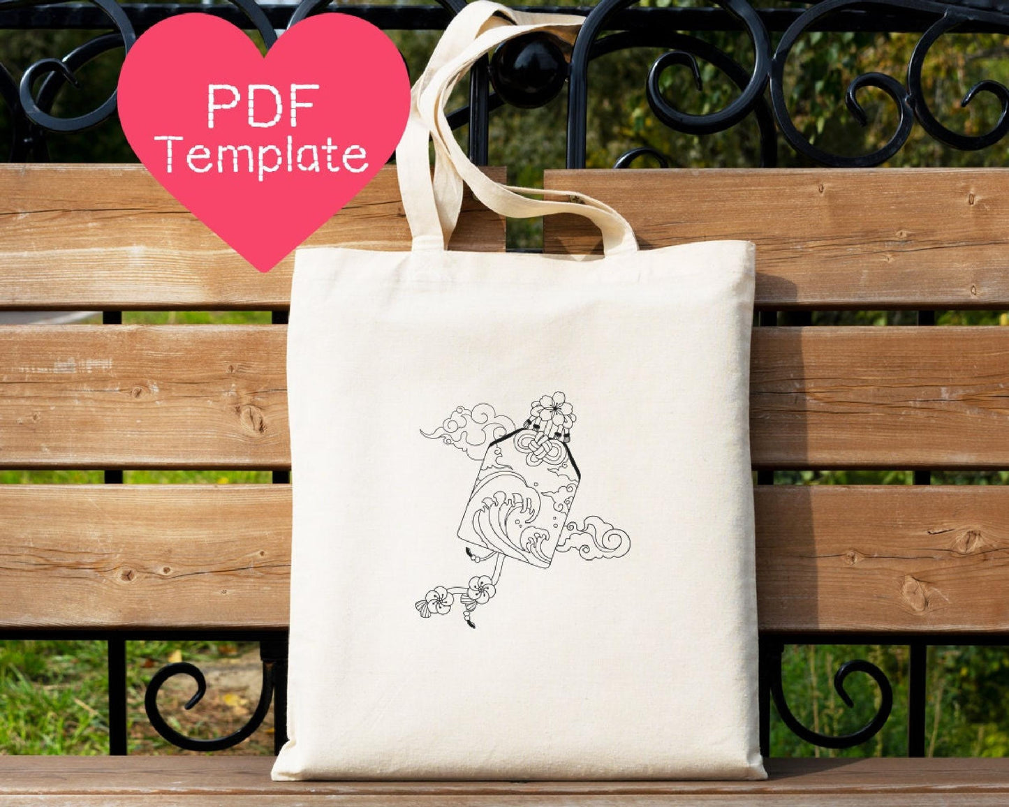 Japanese Envelope Embroidery Pattern
