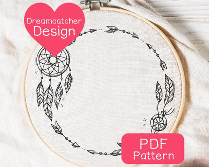 Dreamcatcher Embroidery Pattern