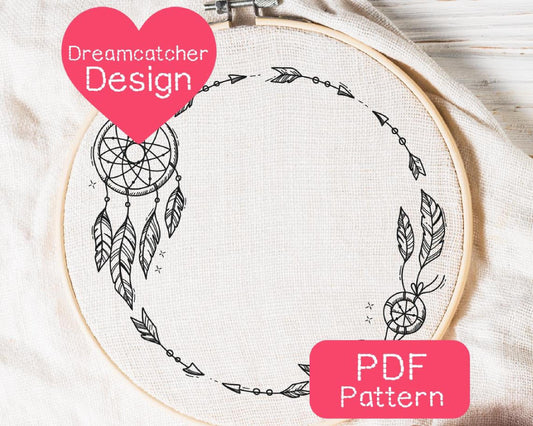 Dreamcatcher Embroidery Pattern