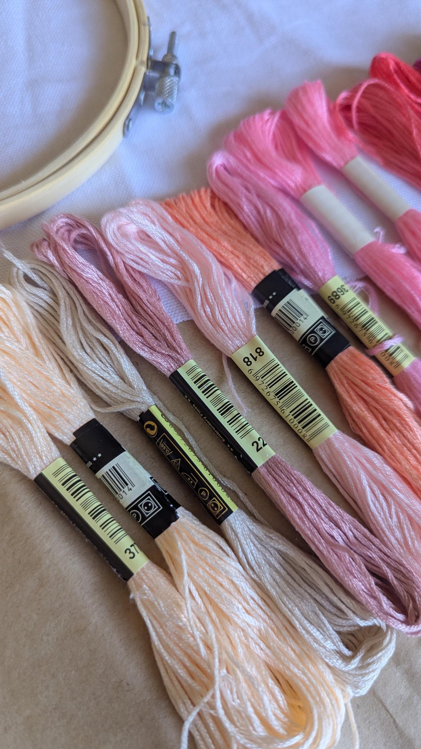 Pink Embroidery Thread Set 14pk