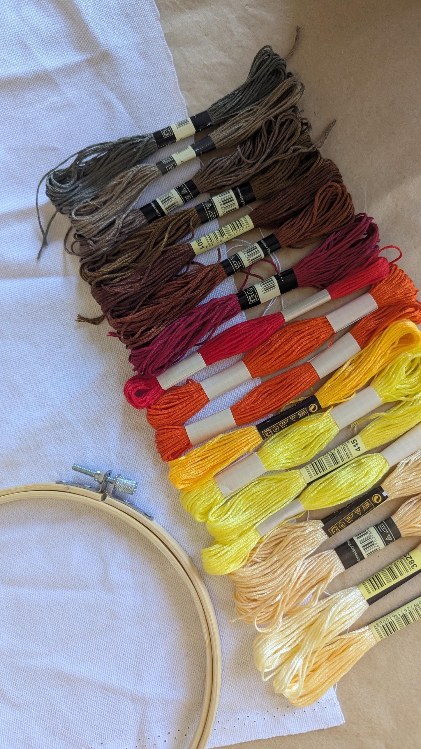 Autumn Embroidery Thread Set 18pk
