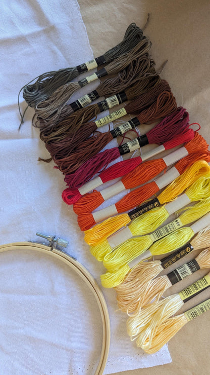 Autumn Embroidery Thread Set 18pk