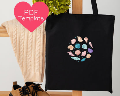 Seashell Embroidery Pattern