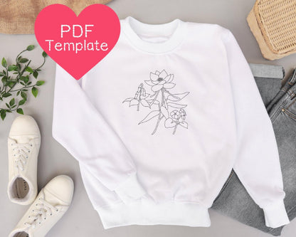 Genshin Impact Liyue Flowers Embroidery Pattern