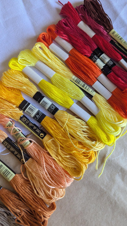 Autumn Embroidery Thread Set 21pk