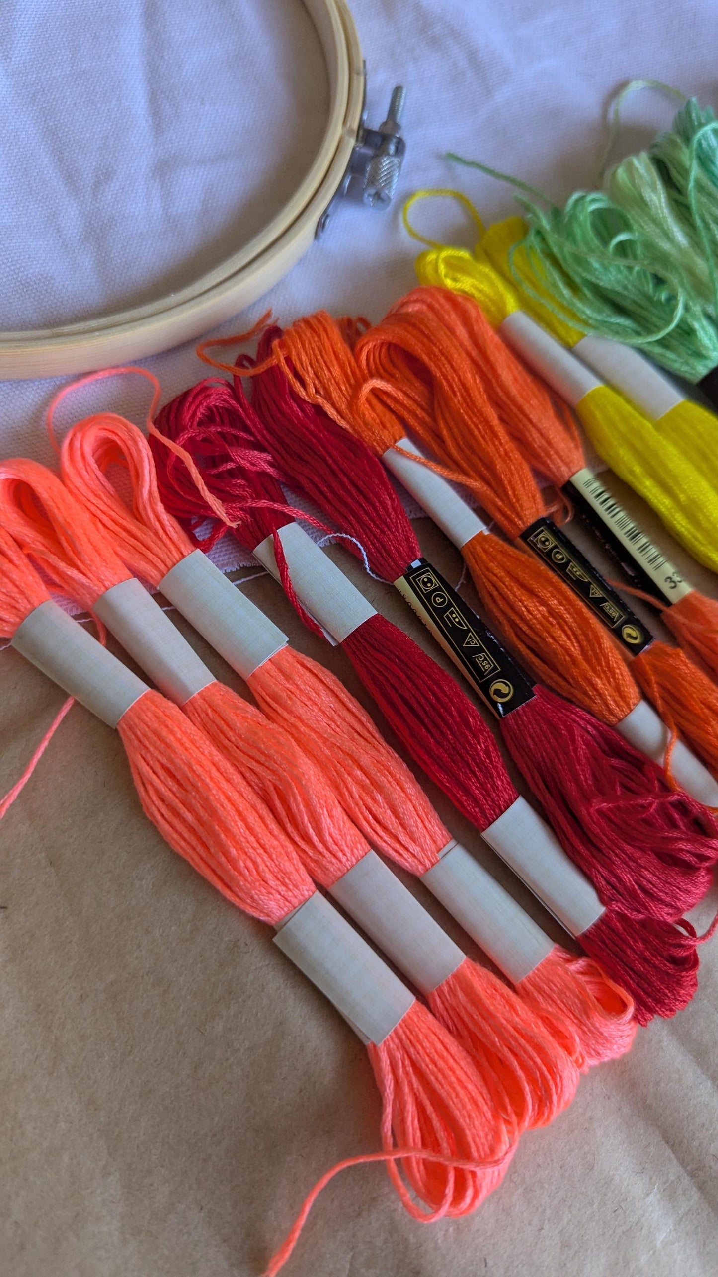 Neon Embroidery Thread Set 19pk