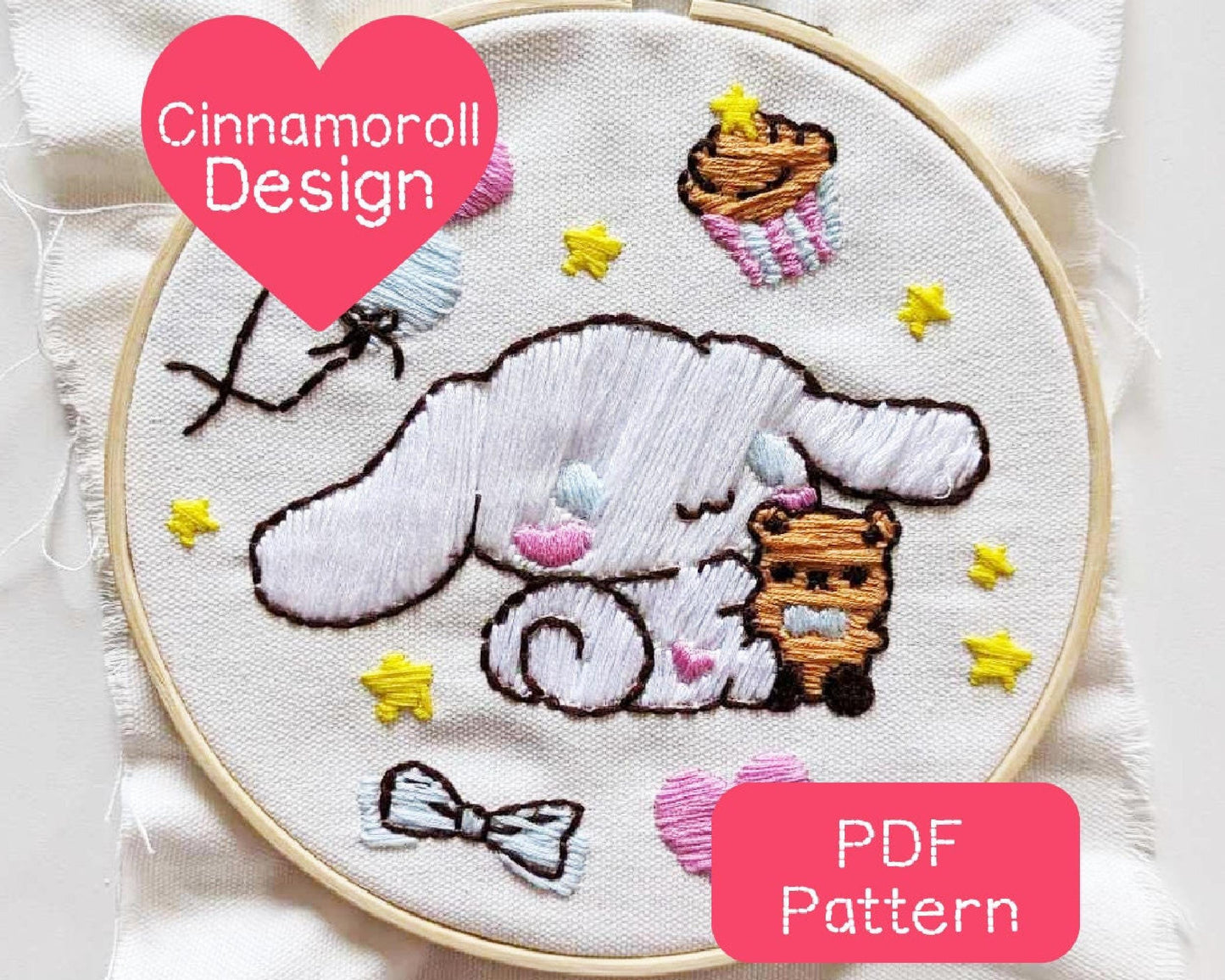 Cinnamoroll Embroidery Pattern