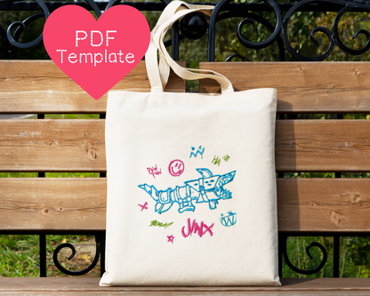 Arcane Jinx League of Legends Embroidery Pattern