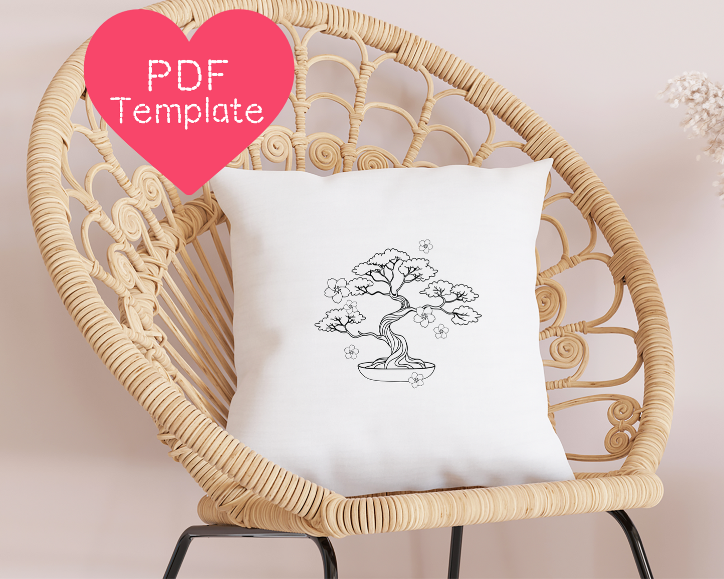 Bonsai-Baum-Stickmuster