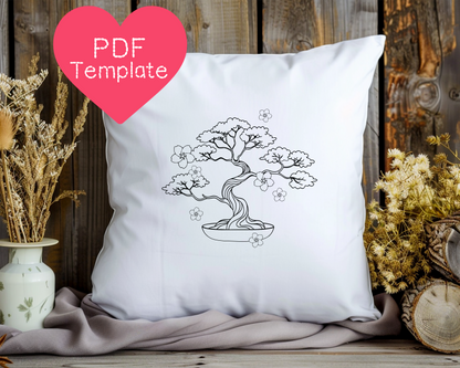 Bonsai-Baum-Stickmuster